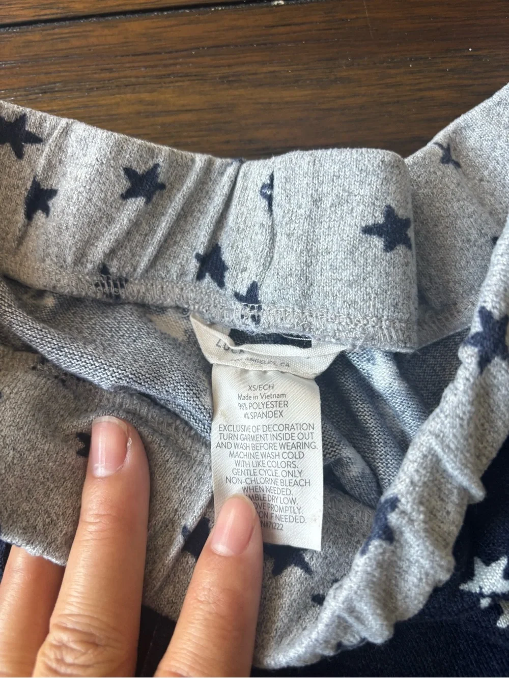 Women’s Navy Star Print Pajama Set